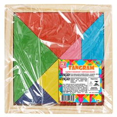 Quebra cabeca tangram mdf c/7 pcs 11x11cm       cx:120