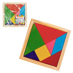 Quebra cabeca tangram mdf c/7 pcs 11x11cm       cx:120