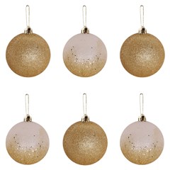 Bola tb blinblin 6cm 6pcs champanhe        cx:036