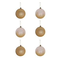 Bola tb blinblin 6cm 6pcs champanhe        cx:036