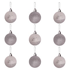 Bola tb blinblin 5cm 9pcs prata              cx:036