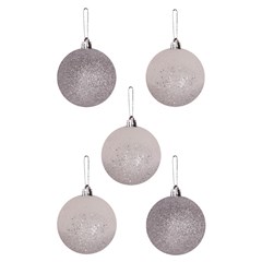 Bola tb blinblin 7cm 5pcs prata              cx:036