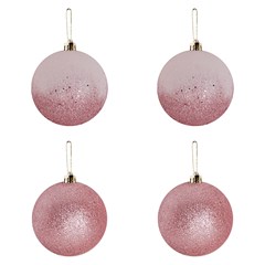 Bola tb blinblin 8cm 4pcs rose               cx:036
