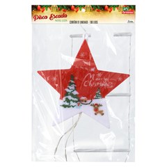 Pisca escada noel leds bco frio 155x25cm biv cx:020