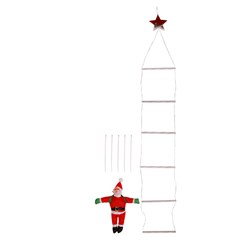 Pisca escada noel leds bco frio 155x25cm biv cx:020