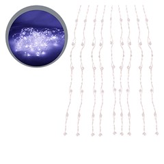 Pisca cortina diamond 200led bco frio 3mx2mx10 fios bivolt 8f  cx:030