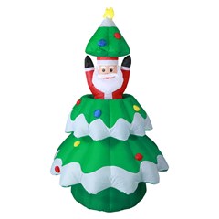 Arvore com noel inflavel 190x120cm bivolt                cx:002