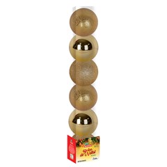 Bola tb berry 6cm 6pcs dourada               cx:036