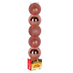 Bola tb berry 6cm 6pcs rose                  cx:036