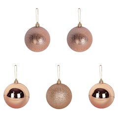 Bola tb berry 7cm 5pcs champanhe             cx:036