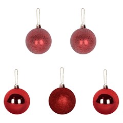 Bola tb berry 7cm 5pcs vermelho              cx:036