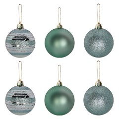 Bola tb encanto 6cm 6pcs oceano              cx:036