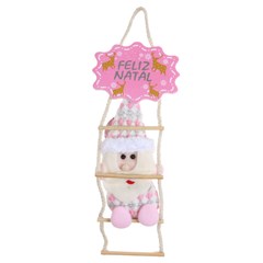 Fam wish enf noel na escada feliz natal 29x11cm  cx:00048