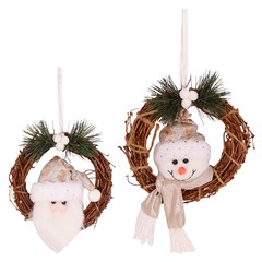 Fam brown guirlanda rostinho 15cm            cx:00096
