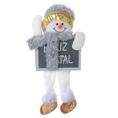 Fam snow boneco c/placa no corpo 28cm        cx:048