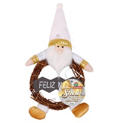 Fam snow boneco guirlanda barrigudo 55cm     cx:012