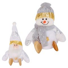 Fam snow boneco sentado 18cm    cx:048