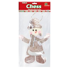 FAM ROYAL ENFEITE NOEL/BONECO C/BLUSA 19CM         CX:120