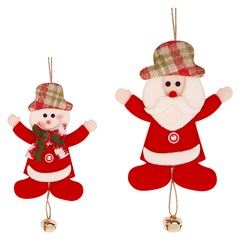 Fam chess enfeite noel/boneco c/guizo 18cm        cx:144