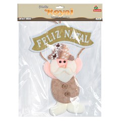 Fam royal  enfeite porta com placa 18x17cm        cx:096