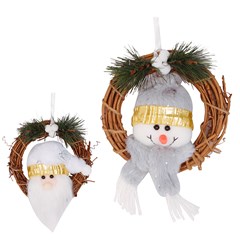 Fam snow guirlanda rostinho 15cm   cx:096