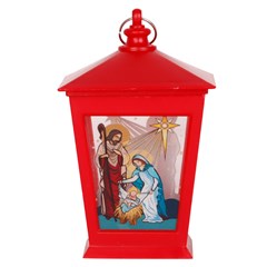 Lampiao decorado c/luz artificial 14cm       cx:120