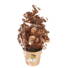 Enfeite vaso natalino 20cm                   cx:048