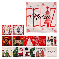 Capa p/ almofada natal classic 44x44cm       cx:060