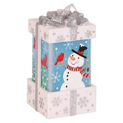 Luminaria caixa de presente noel 10cm        cx:048