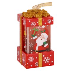 Luminaria caixa de presente noel 10cm        cx:048