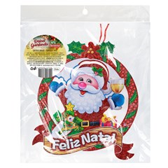 Painel guirlanda feliz natal 24x27cm        cx:120