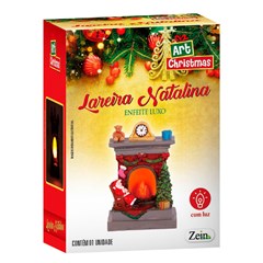 Enf resina lareira c/luz  5x8x13cm      cx:00036