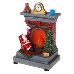 Enf resina lareira c/luz  5x8x13cm      cx:00036