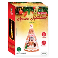 Enf resina luxo arvore c/luz e som candy 23  cx:006