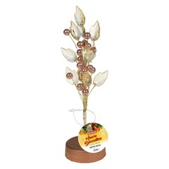 Arvore decorativa 21cm folha cristal          cx:0060