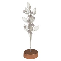 Arvore decorativa 21cm folha cristal          cx:0060