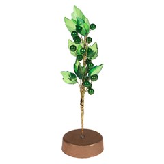 Arvore decorativa 21cm folha cristal          cx:0060