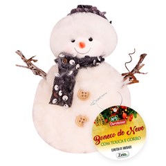 Enf boneco de neve isopor c/touca e gorro 17cm         cx:120