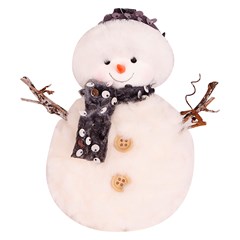 Boneco de neve c/touca e gorro 15cm          cx:120