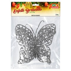 Borboleta gliter 7cm c/4pcs          cx:0120