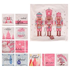 Capa p/ almofada natal candy 44x44cm         cx:060