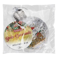 Bola decorada led aberta 10,5cm           cx:072