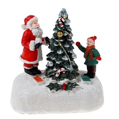 Enf resina c/luz  10x9x6cm                   cx:00036