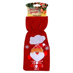 Porta garrafa noel 31x14cm          cx:0120