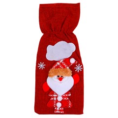 Porta garrafa noel 31x14cm          cx:0120