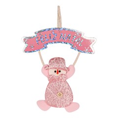 Boneco noel com placa feliz natal shine 1 cx:120