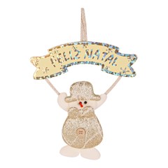 Boneco noel com placa feliz natal shine 1 cx:120