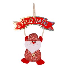 Boneco noel com placa feliz natal shine 1 cx:120