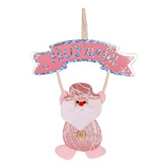 Boneco noel com placa feliz natal shine 1 cx:120