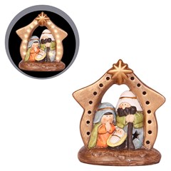 Enf resina religiosa led 13x10x6cm           cx:00036